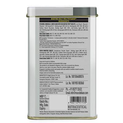 MuscleBlaze Biozyme Daily Multivitamin Tablets 90's - Multi-Vitamins