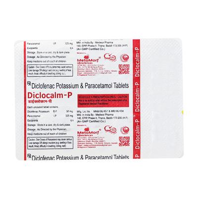DICLOCALM P Tablet 10's - Pain relief-Nsa