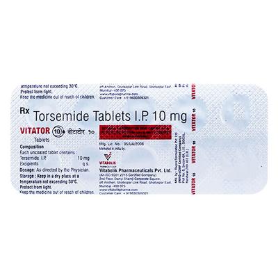 VITATOR 10mg Tablet 10's - Hypertension-Diu