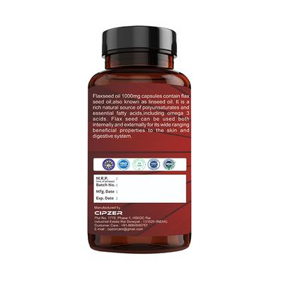 Cipzer Dietary Supplement Softgel Capsule - Flaxseed 60's - General Health