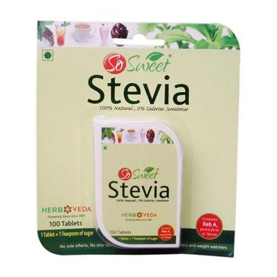 So Sweet 100% Natural Sugarfree Sweetener Stevia Tablets 400's - Sugar Substitute