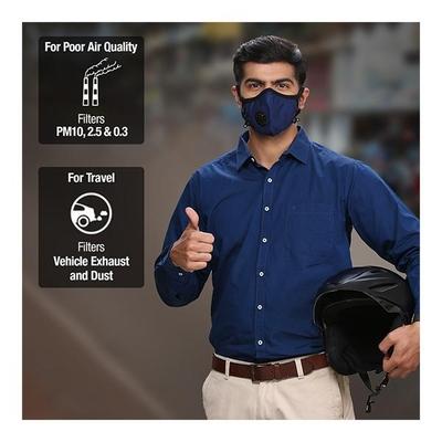 Dettol Cambridge Basic N95 Mask - Anti Virus, Reusable & Washable (Black, M) - Face Mask