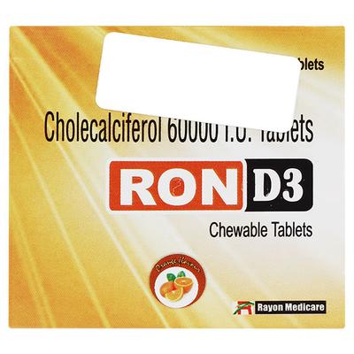 RON D3 Chewable Tablet 4's - Supplements-Vit