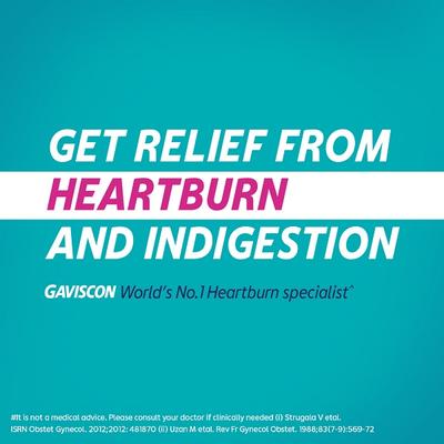 Gaviscon Liquid - Peppermint Flavor 150 ml - Indigestion/Constipation