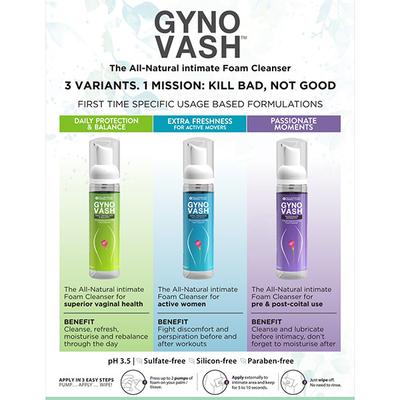 Millennium Herbal Care Gynovash Passionate Moments Intimate Foam Cleanser 70 ml - Intimate Care