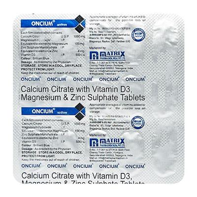 ONCIUM Tablet 15's - Supplements-Vam