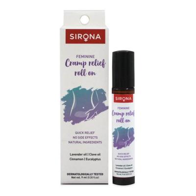 Sirona Menstrual Cramp Relief Roll On for Women 9 ml - Intimate Care