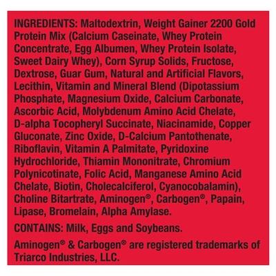 GNC Pro Performance Weight Gainer 2200 Gold Powder - Vanilla Flavour 6 lb - Weight Gain