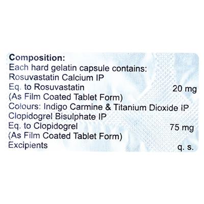 ROSLOY CV 20mg Capsule 10's - High Cholesterol-Dys