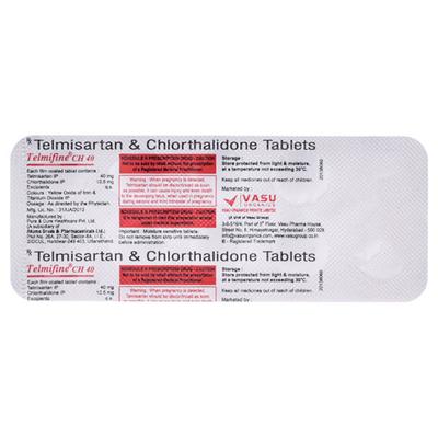 Telmifine CH 40/12.5mg Tablet 10'S - Hypertension-Ang