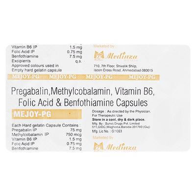 MEJOY PG Capsule 10's - Neuropathic Pain-Dru