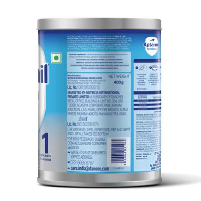 Aptamil Premium Infant Formula Stage 1 Powder (upto 6 months) (Tin) 400 g - Baby And Infant Supplements
