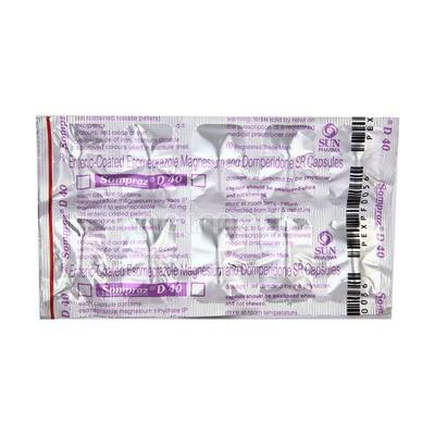 Sompraz D 40mg Capsule 10'S - Ulcer/Reflux/Flatulence-Aaa