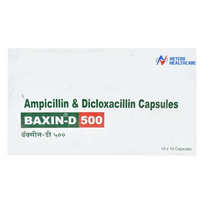 BAXIN D 500mg Capsule 10's - Bacterial Infections-Pen