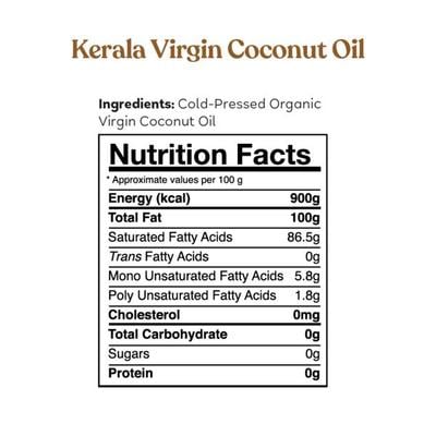 Kapiva Kerala Virgin Coconut Oil 250 ml - Personal Care (Ayush)