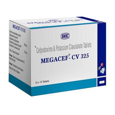 MEGACEF CV 325mg Tablet 10's - Bacterial Infections-Cep