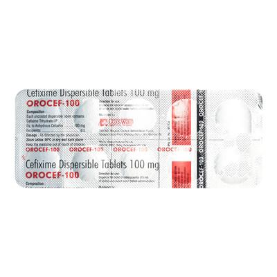 OROCEF DT 100 Tablet 10's - Bacterial Infections-Cep