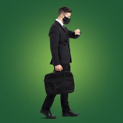 Dettol D95 Mask - Anti Virus, Reusable & Washable (Black, L) - Face Mask