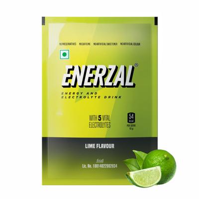 Enerzal Energy and Electrolyte Powder - Lime 100 g - Energy Drinks
