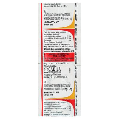 Lorfast MT Tablet 10'S - Allergies-Ant