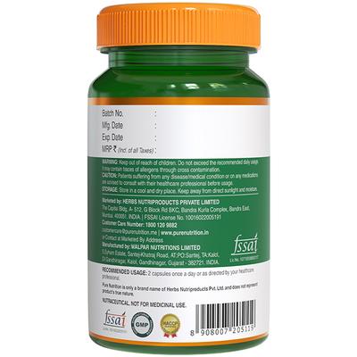 Pure Nutrition L-Arginine Capsules 60's - Amino Acids