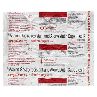 OPTOR ASP 75mg Capsule 15's - High Cholesterol-Dys
