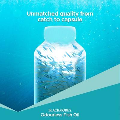Blackmores Fish Oil 1000 mg Odourless Capsules 30's - Omega Fish Oil Fatty Acids