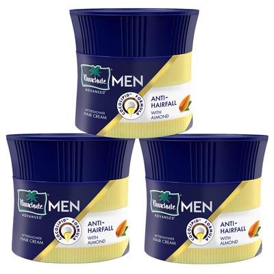 Parachute Advansed Men After Shower Anti-Hair Fall Hair Cream with Almond (Pack of 3 X 100 gm) - Hair Creams