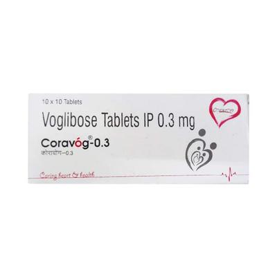 CORAVOG 0.3 Tablet 10's - Diabetes-Ant