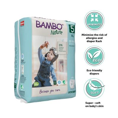 Bambo Nature Pant Diapers with Wetness Indicator - XL (5) 95's - Diapers & Wipes