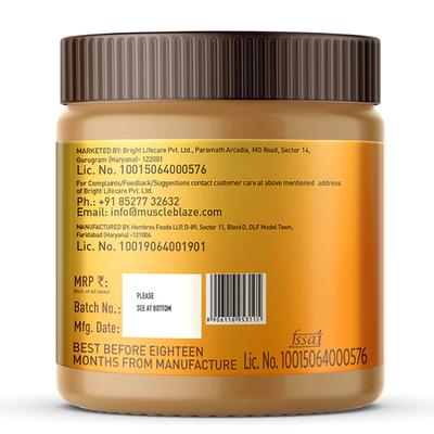 MuscleBlaze Peanut Butter - Crunchy 340 gm - Nutritional Bars