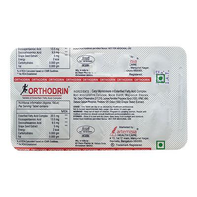 ORTHODRIN Tablet 10's - Supplements-Sup