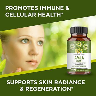 Organic Veda Amla Vitamin C 2000 mg Veg Capsule 120's - Pure Herbs