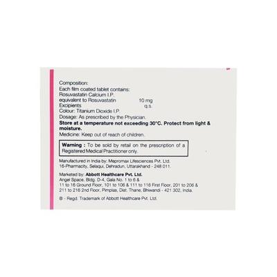 R2 10mg Tablet 10'S - High Cholesterol-Dys