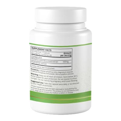 Ayuna Ashwagandha Veg Capsule 60's - Speciality Medicines