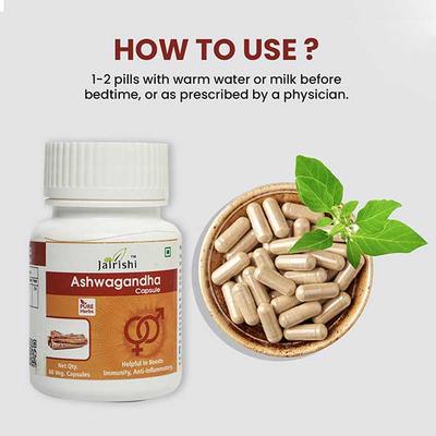 Jairishi Ashwagandha Veg Capsule 60's - Speciality Medicines