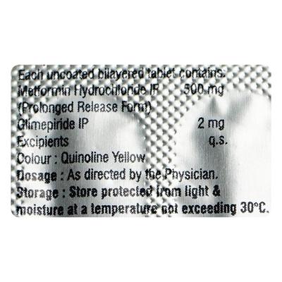 G Forlin 2/500Mg Tablet 15's - Diabetes-Ant
