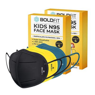 Boldfit N95 Kids Face Mask (Pack of 6 x 2) - Face Mask