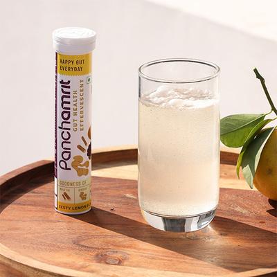 Panchamrit Gut Health Effervescent Tablets - Zesty Lemon Flavour 20's - General Health