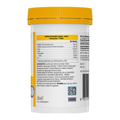 Swisse Ultiboost Vitamin-C Chewable Tablet - Natural Orange Flavour 110's - Vitamin C