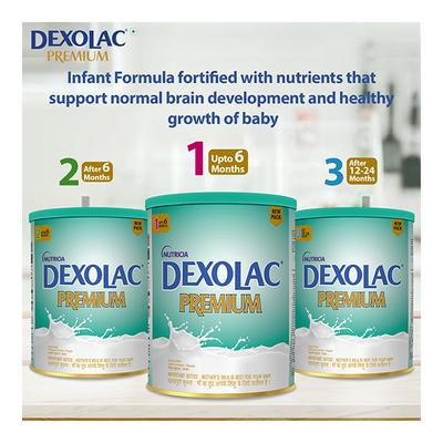 Dexolac Premium Stage 1 (Upto 6 Months) Powder 500 gm (Tin) - Baby And Infant Supplements