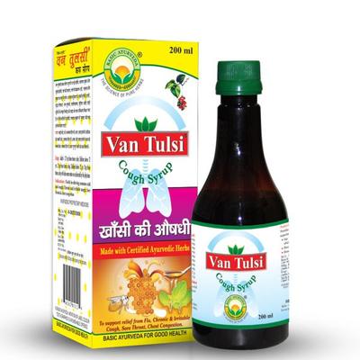 Basic Ayurveda Van Tulsi Cough Syrup 200 ml - Speciality Medicines