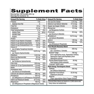 GNC Total Lean Advanced Lean Shake Burn Powder - Vanilla Creme 1.63 lb - Weight Loss