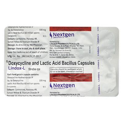 Lindox L Capsule 10'S - Bacterial Infections-Tet