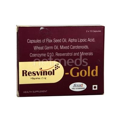 Resvinol Gold Capsule 15'S - Supplements-Vam