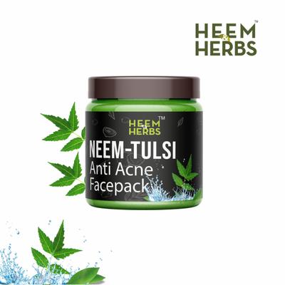 Heem & Herbs Anti Acne Face Pack - Neem Tulsi 100 gm - Face Packs