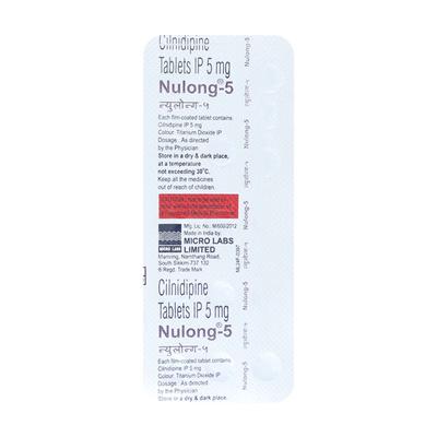 Nulong 5mg Tablet 10'S - Hypertension-Cal