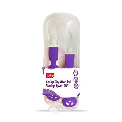 LuvLap Joy Star Self Feeding Spoon Kit 1's - Feeding & Nursing