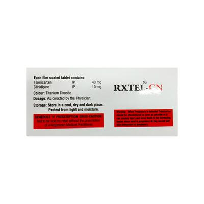 RXTEL CN Tablet 10's - Hypertension-Ana