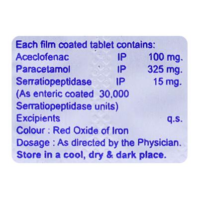 AFECOX S Tablet 10's - Pain relief-Nsa